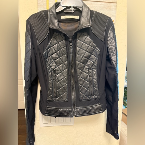 NWT Blanc Noir Black Moto Jacket - Picture 7 of 12